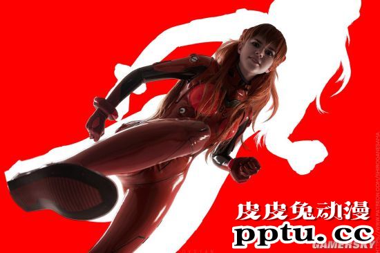 俄妹COS《EVA》明日香与绫波丽 百变傲娇妹与三无女神