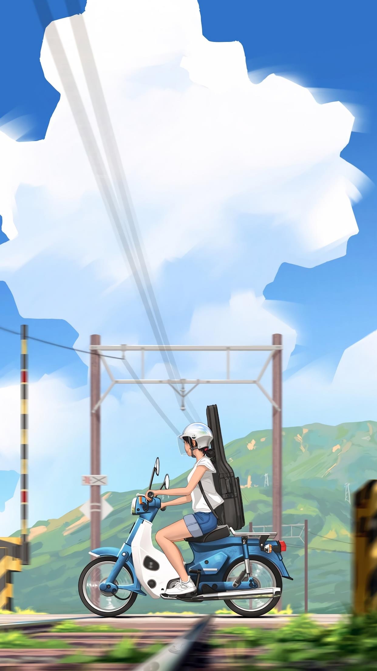 少女插画二次元唯美手机壁纸