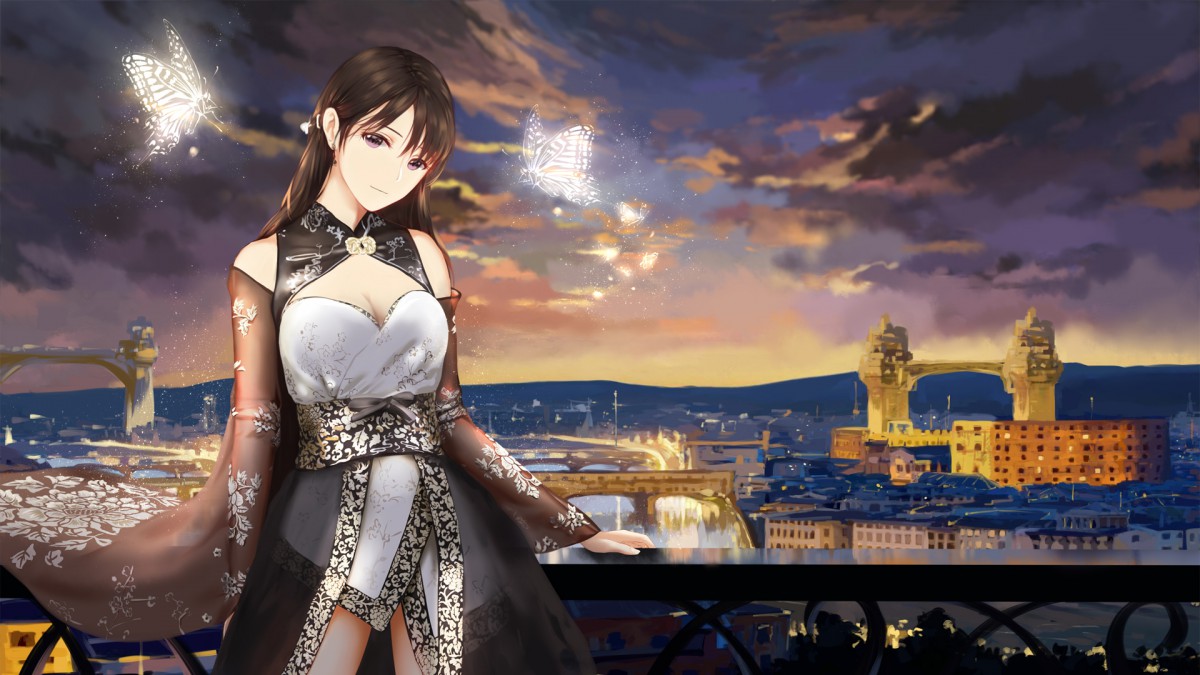 唯美动人二次元美女壁纸