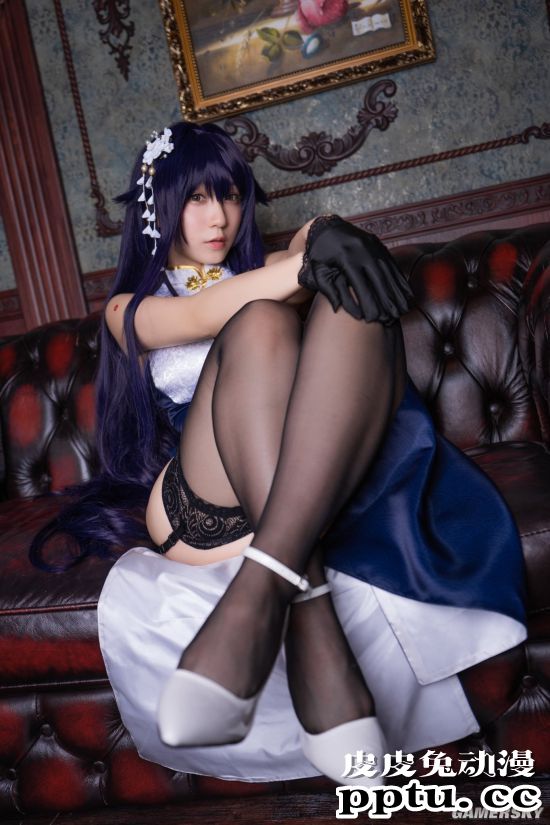 伊织萌黑丝旗袍COS美照 性感身材一览无余-皮皮兔动漫