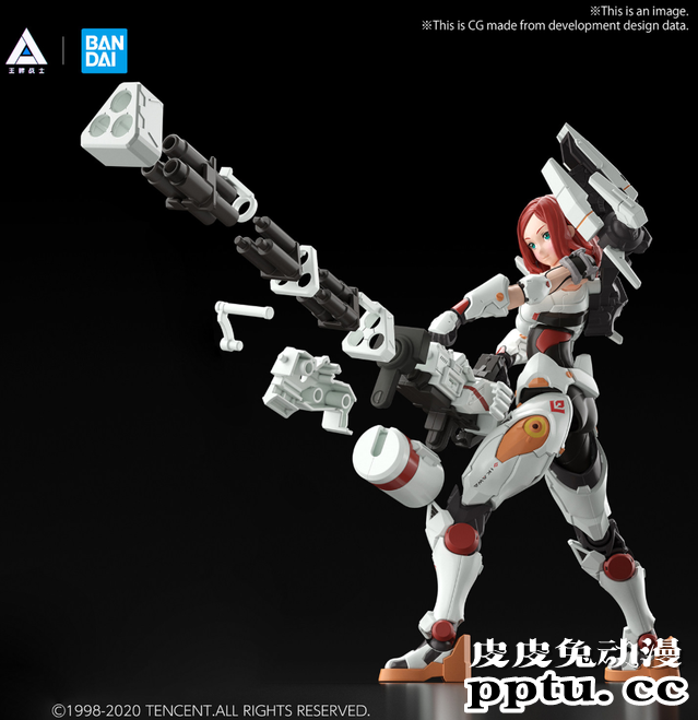 万代拼装部首次引进国内,与腾讯游戏合作款模型即将发布