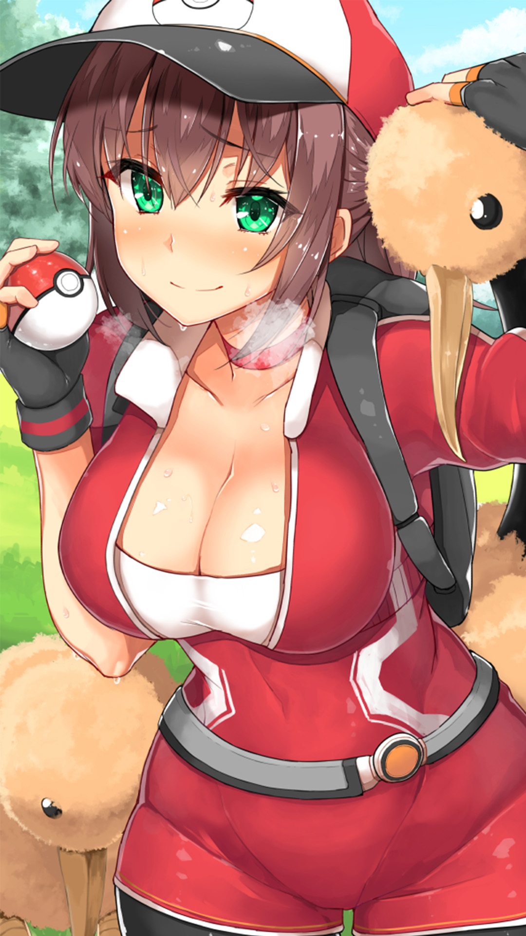 二次元大胸美少女性感诱人图片手机壁纸-皮皮兔动漫