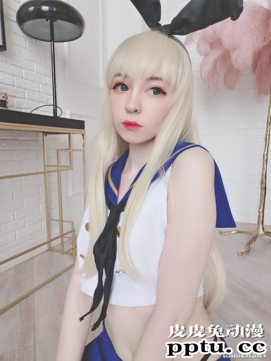 纤瘦雪肌的精灵美少女 来自俄罗斯的COSEER小姐姐