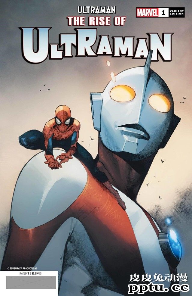 圆谷X漫威「奥特曼」发布第一期变体封面 奥特曼与蜘蛛侠联动-皮皮兔动漫