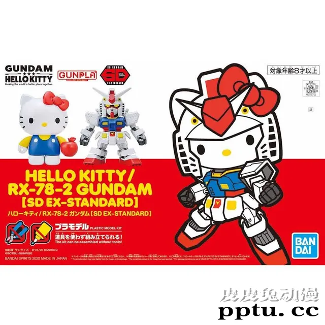 「Hello Kitty x 高达模型」即将推出合作模型商品