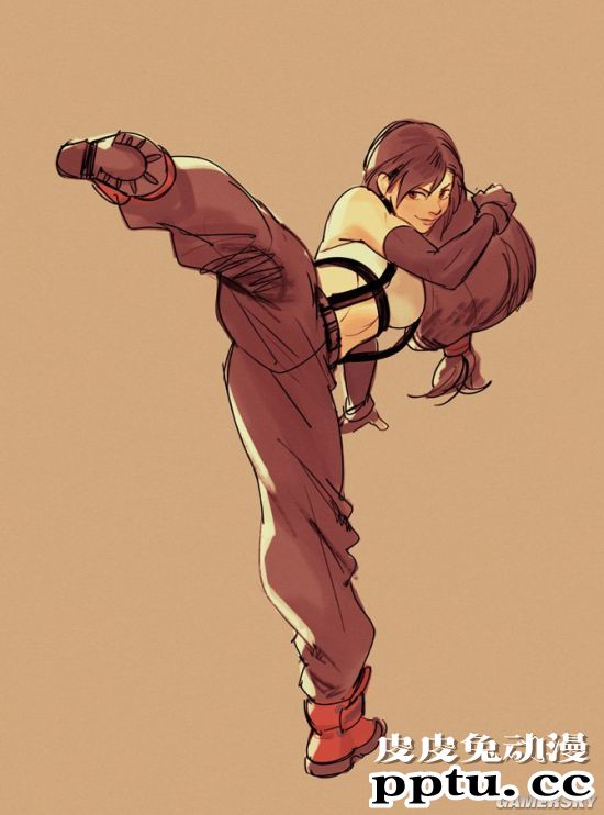 俄妹COS《FF7RE》蒂法 性感与帅气兼顾的女神