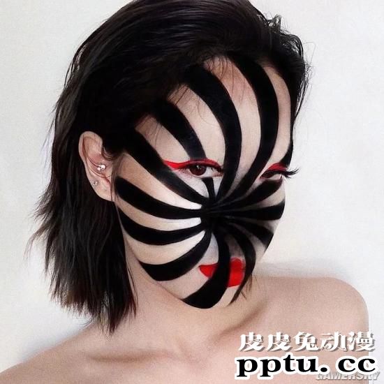 重口味的神仙颜值 以恐怖美妆爆红的网红Hoa Trang-皮皮兔动漫