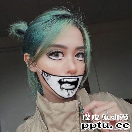 重口味的神仙颜值 以恐怖美妆爆红的网红Hoa Trang