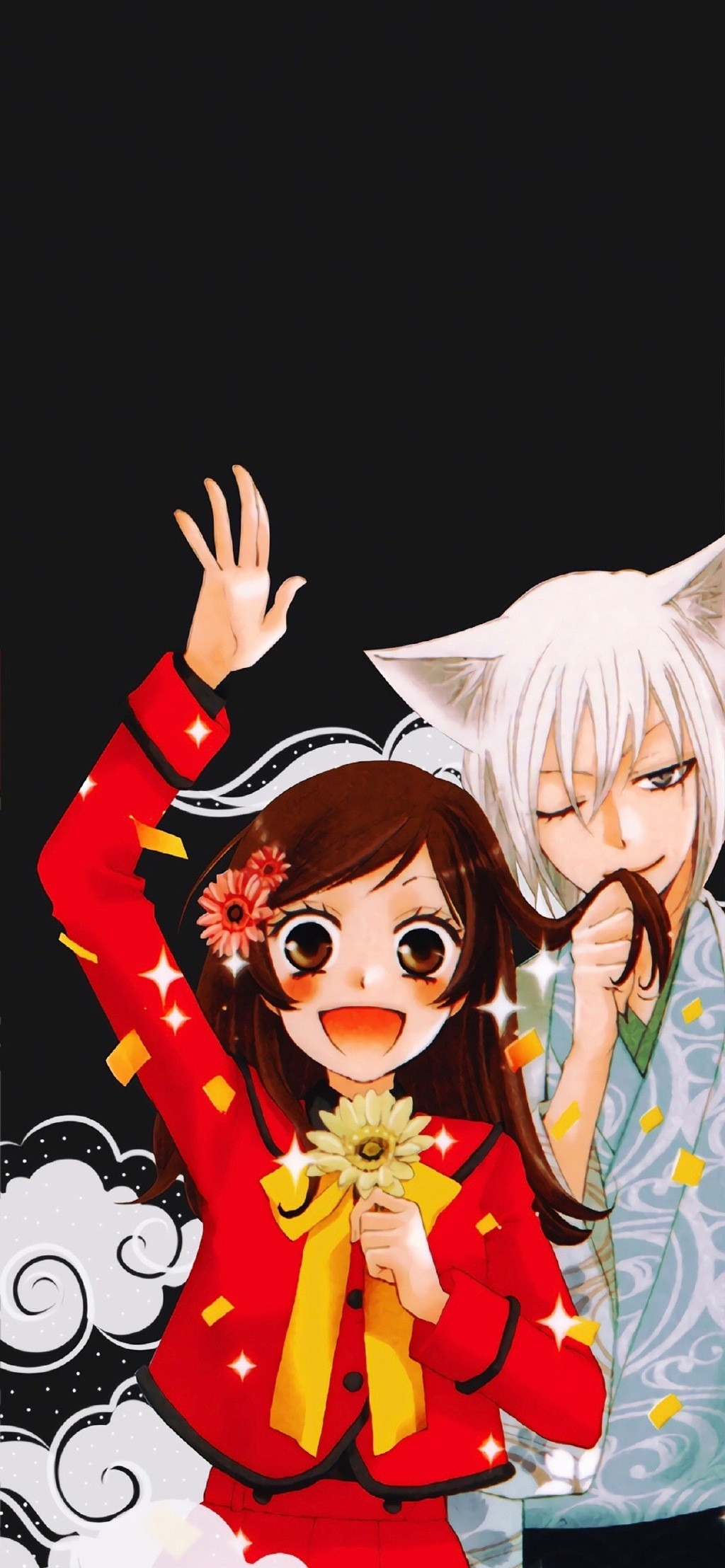 元气少女缘结神卡通手机壁纸