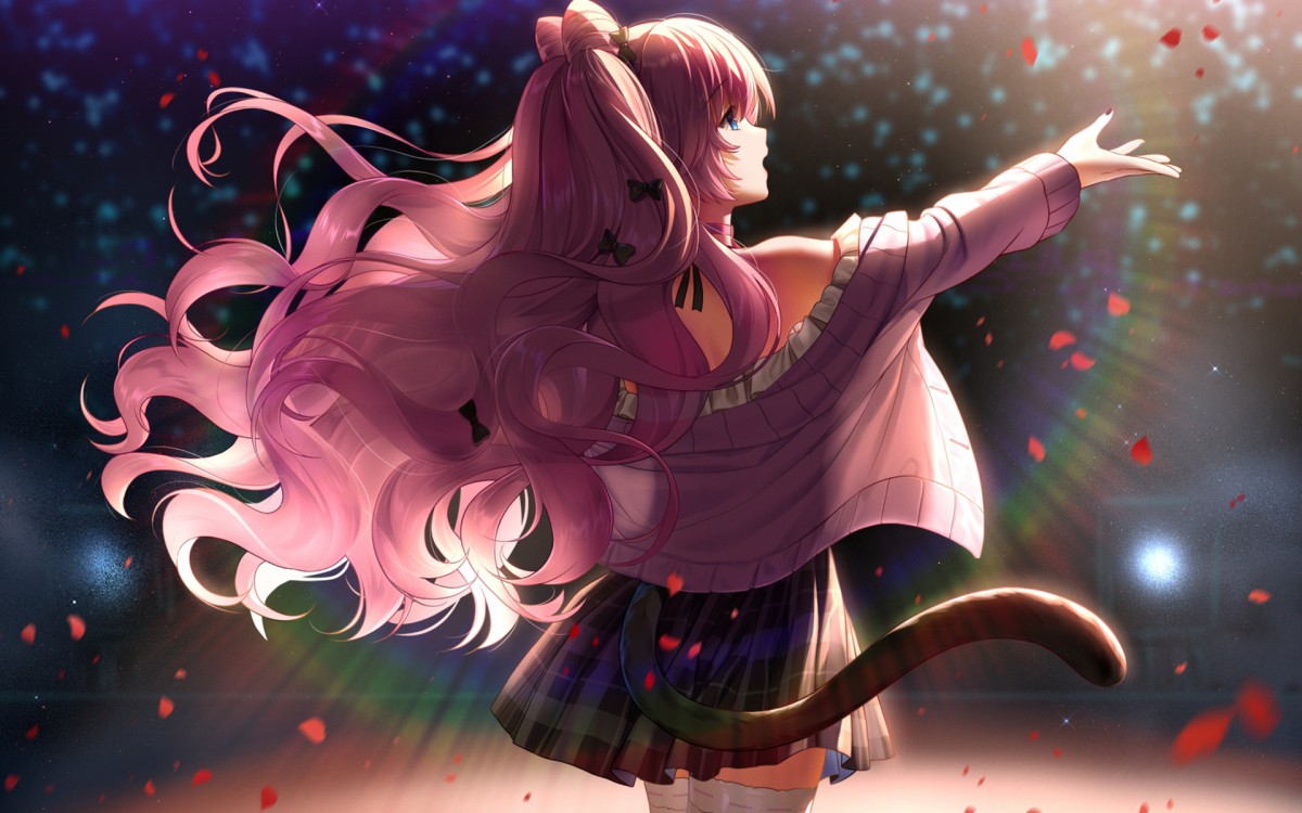 二次元动漫美女桌面壁纸-皮皮兔动漫