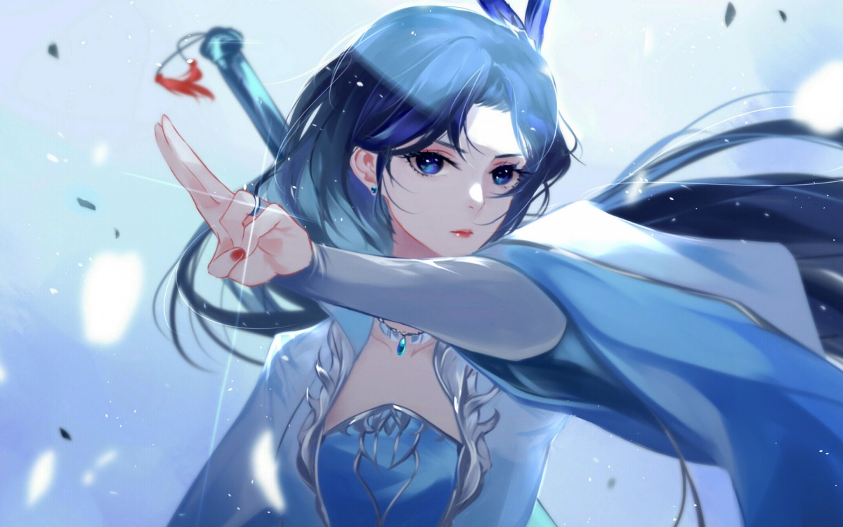 二次元动漫美女桌面壁纸