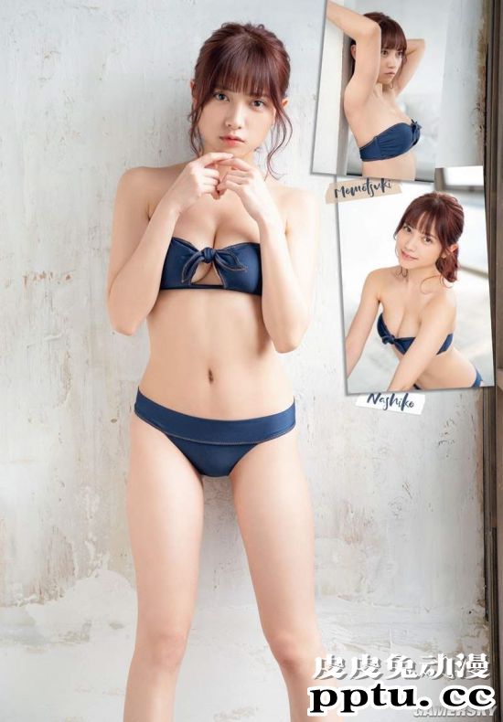 伊织萌与写真女星桃月梨子梦幻联动 拍摄游戏广告美照