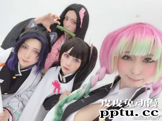 最强跨界cos团：日本女星cos鬼灭小姐姐-皮皮兔动漫
