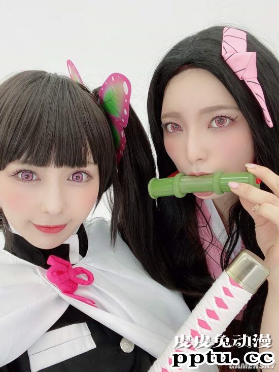 最强跨界cos团：日本女星cos鬼灭小姐姐