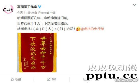 虎扑第五届女神大赛高圆圆夺冠 终于不再是“老二”-皮皮兔动漫