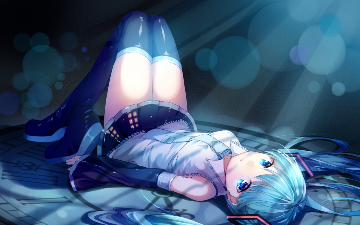 甜美治愈初音未来壁纸-皮皮兔动漫