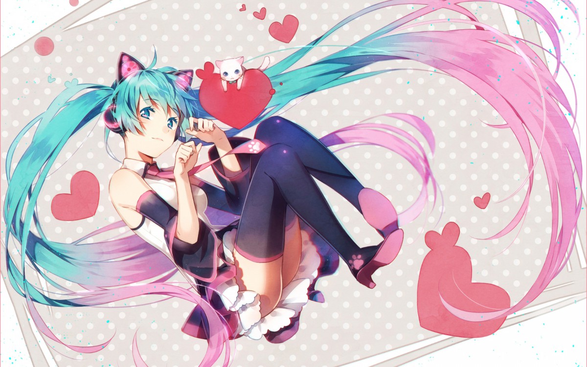 甜美治愈初音未来壁纸