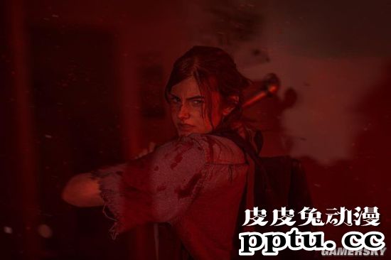 《最后生还者2》艾莉COS 与乔尔合影神还原