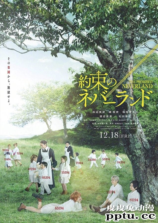 「约定的梦幻岛」漫改真人版海报公开 12月18日上映-皮皮兔动漫