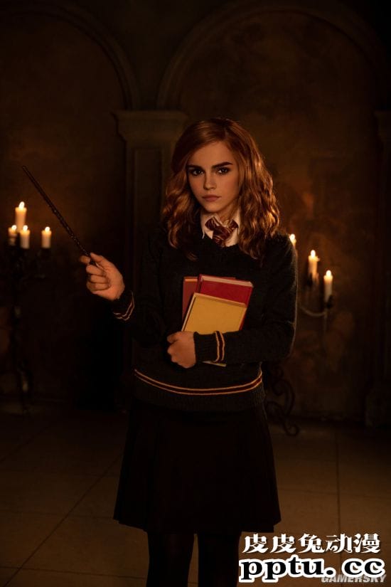 俄妹COS《哈利波特》赫敏 魔法少女初长成-皮皮兔动漫