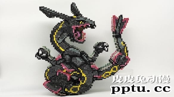 日本手工大神用棉棒制作漫画人物 像素风立体感十足