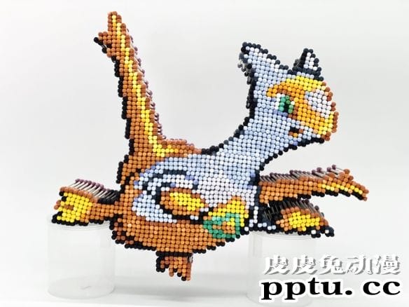 日本手工大神用棉棒制作漫画人物 像素风立体感十足