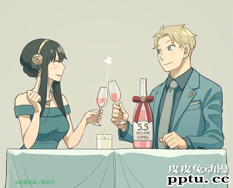 「间谍过家家」累计发行突破550万 发布纪念彩绘-皮皮兔动漫