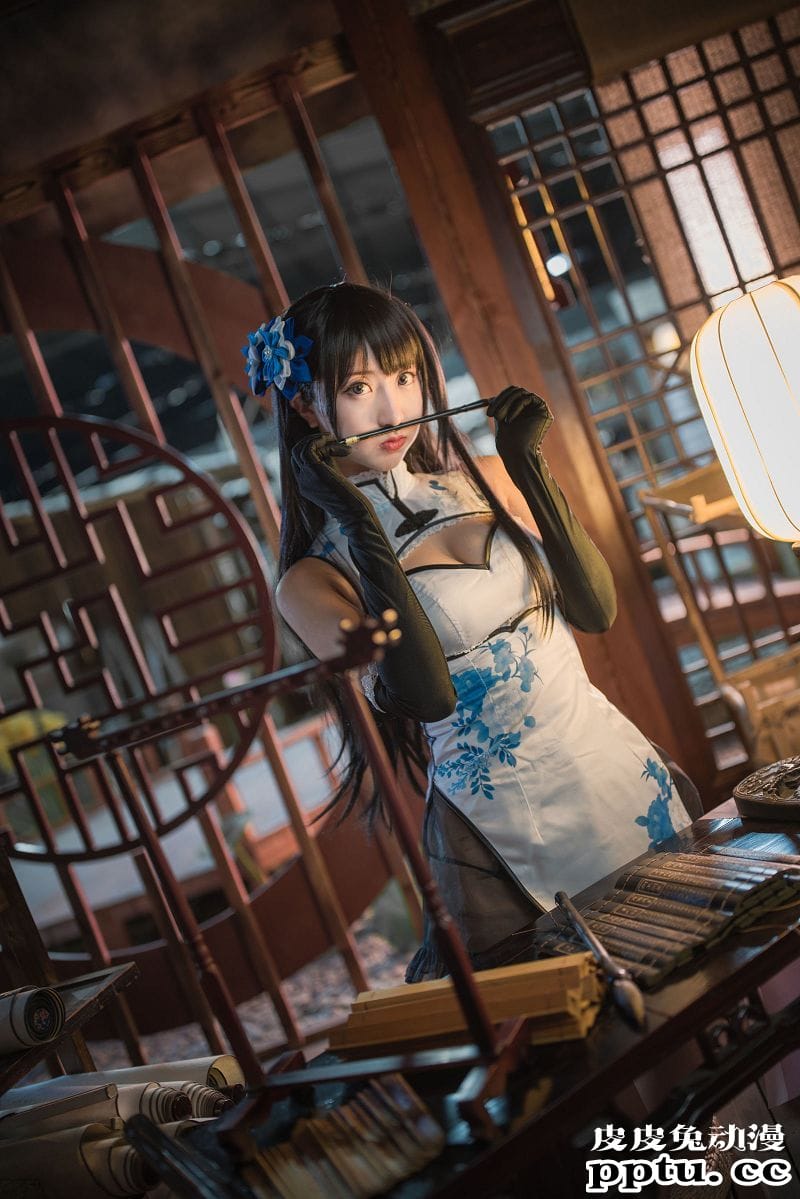 黑川COSPLAY瓶儿中国风旗袍美女图片[47P]