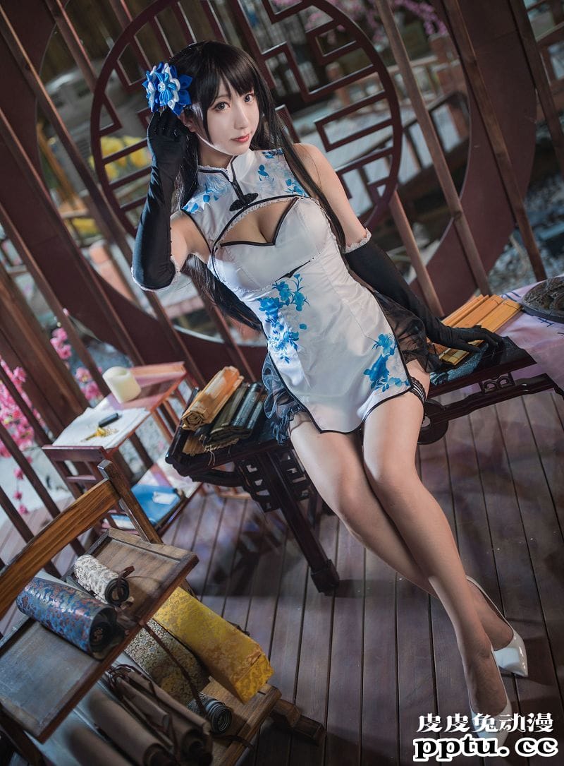 黑川COSPLAY瓶儿中国风旗袍美女图片[47P]