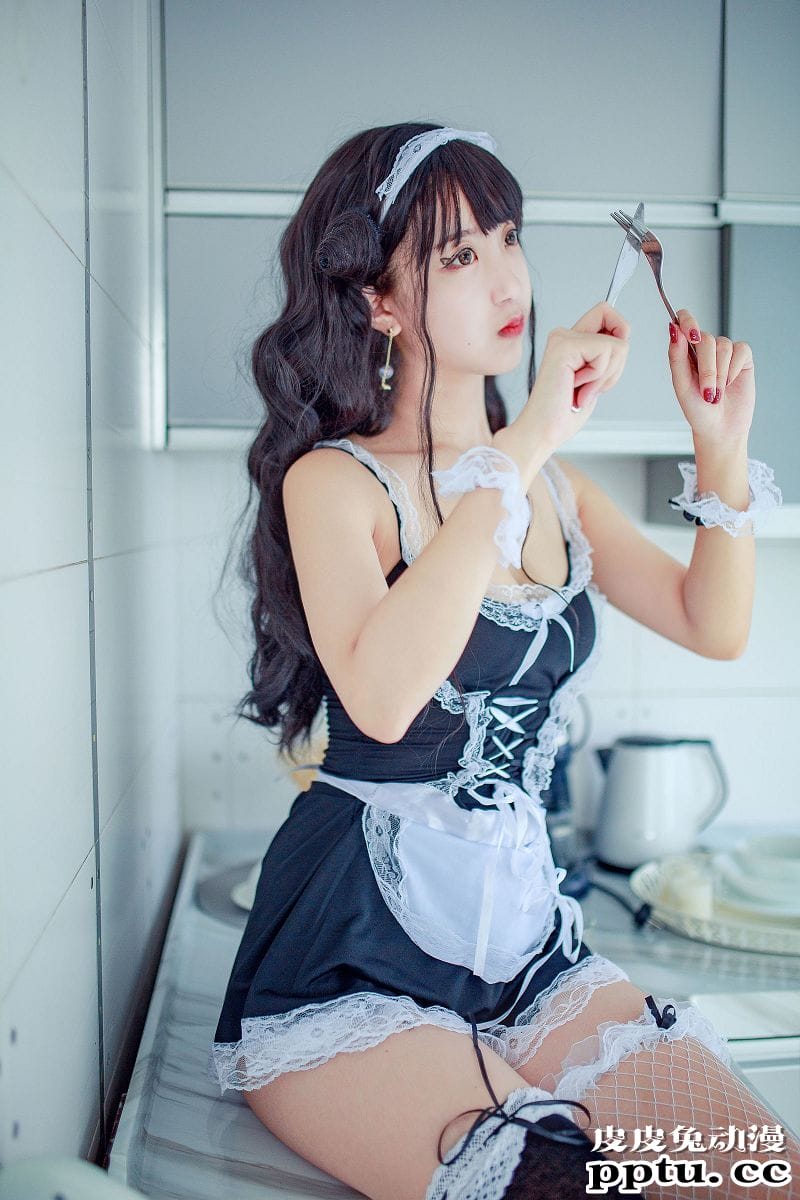 黑川COSPLAY小恶魔女仆装摄影图片[26P]