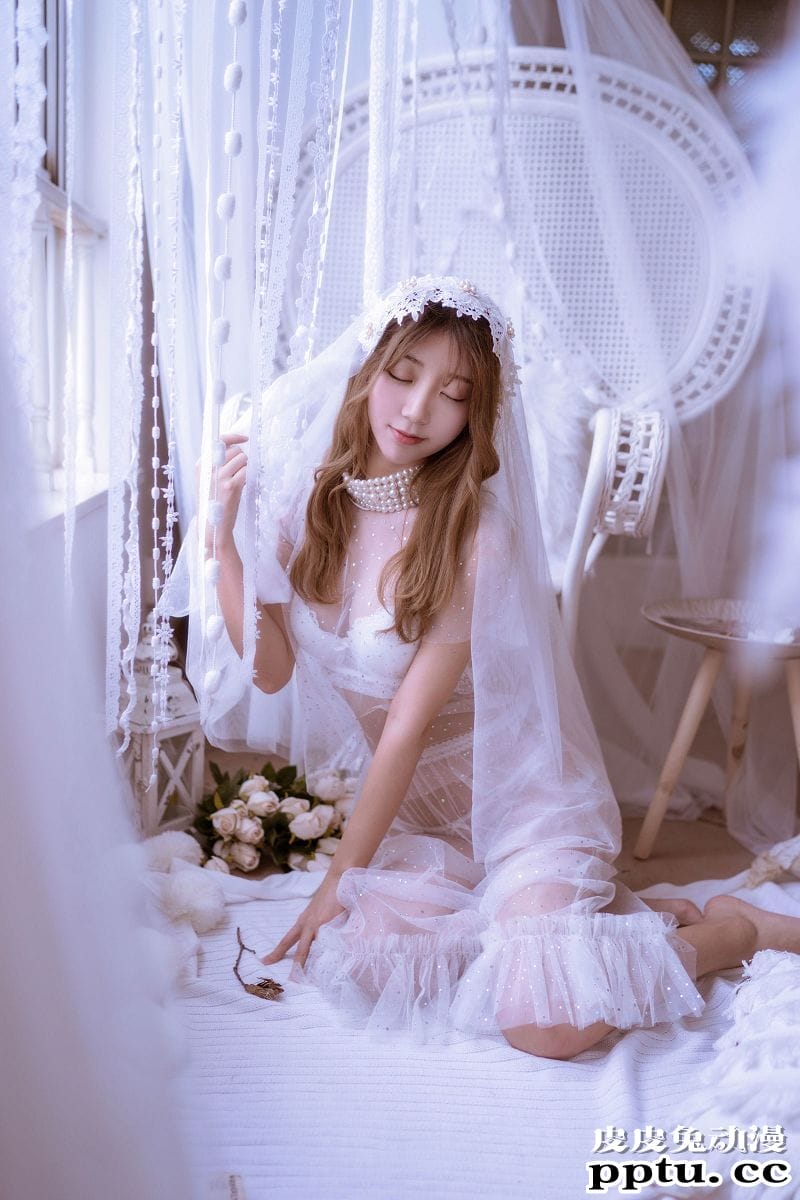 黑川COSPLAY年上彼女婚纱+毛衣摄影写真[39P]-皮皮兔动漫