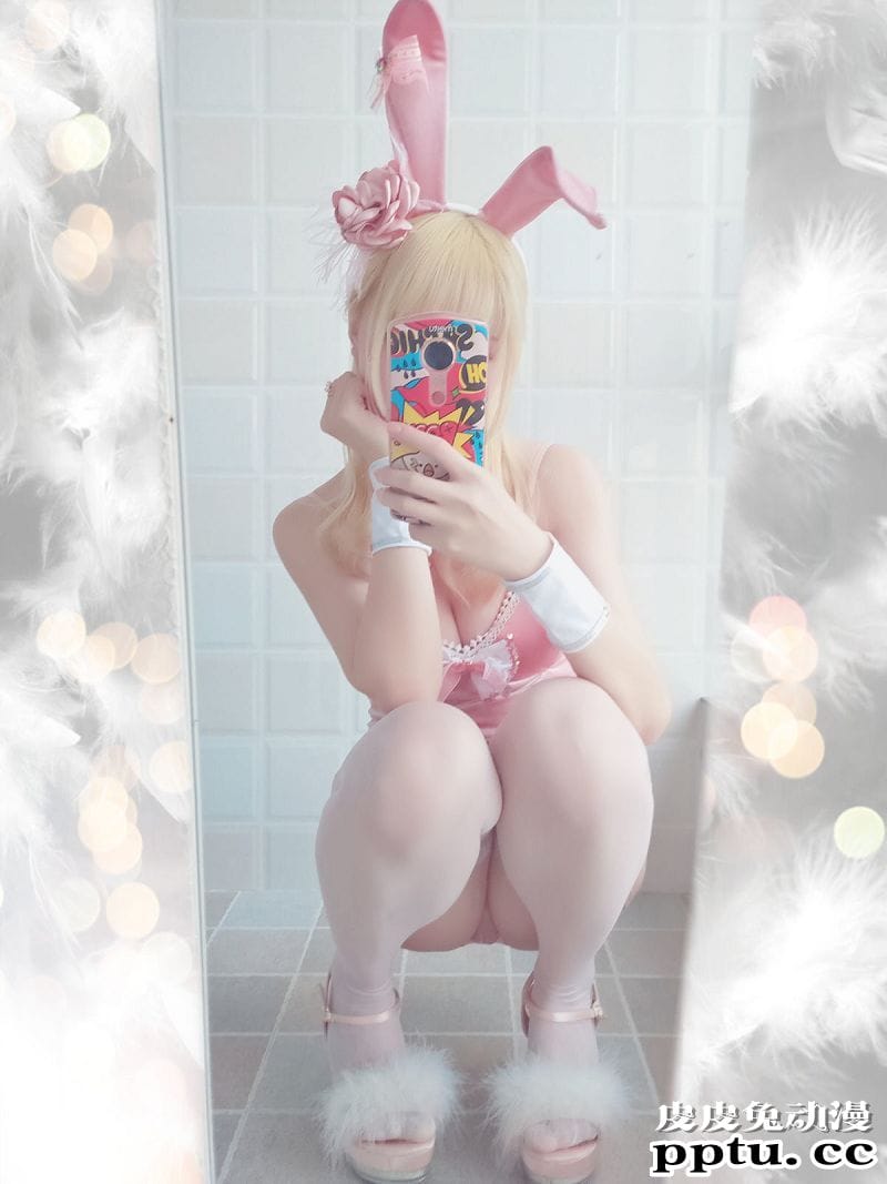 小姐姐星之迟迟COSPLAY粉红泡泡包兔女郎[56P]