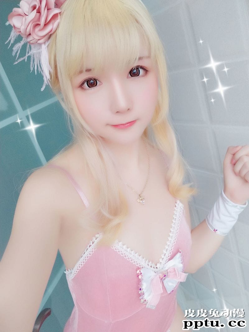 小姐姐星之迟迟COSPLAY粉红泡泡包兔女郎[56P]