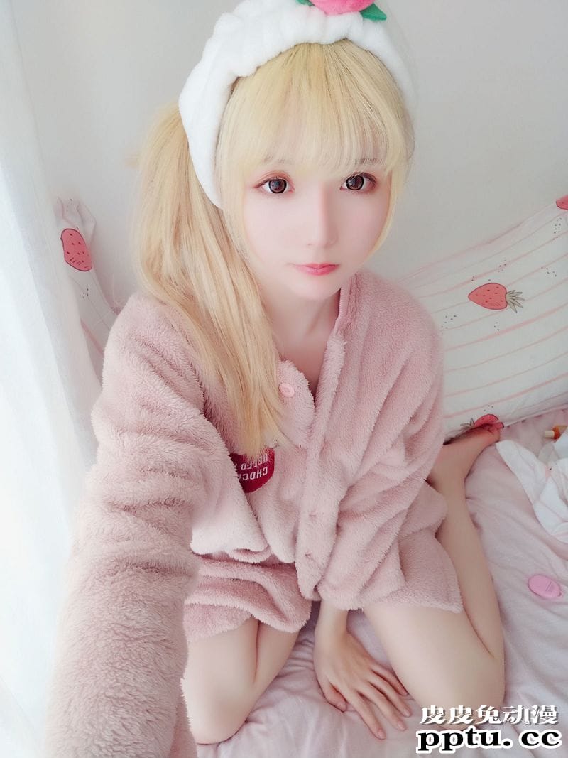 小姐姐星之迟迟COSPLAY粉红泡泡包兔女郎[56P]