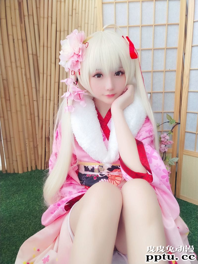 小姐姐星之迟迟COSPLAY粉红泡泡包兔女郎[56P]