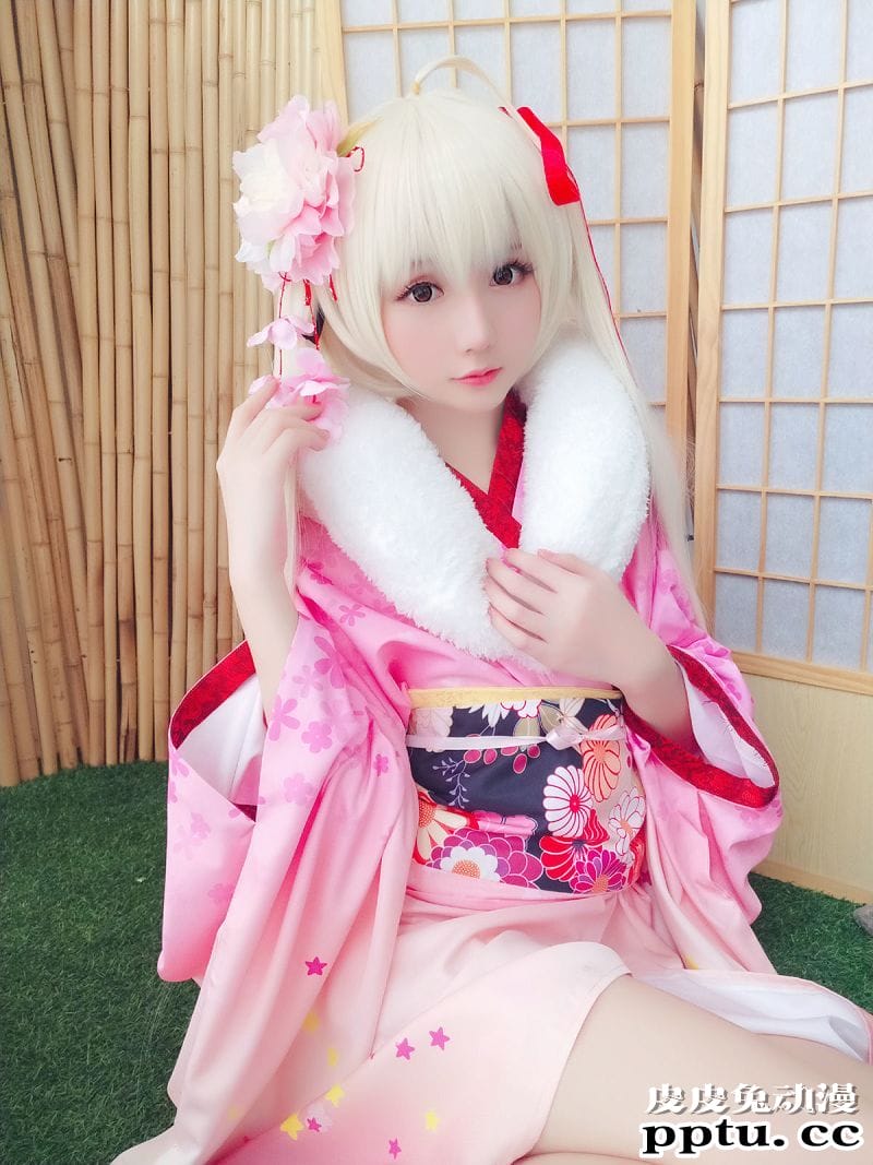 小姐姐星之迟迟COSPLAY粉红泡泡包兔女郎[56P]