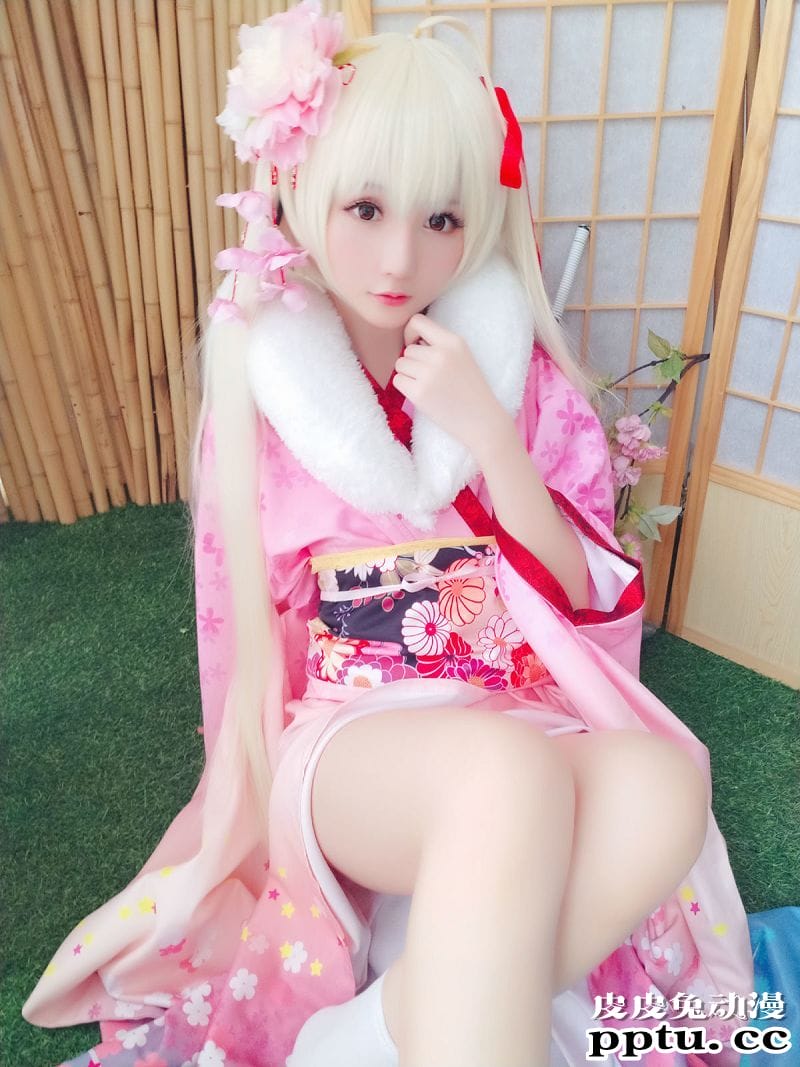 小姐姐星之迟迟COSPLAY粉红泡泡包兔女郎[56P]