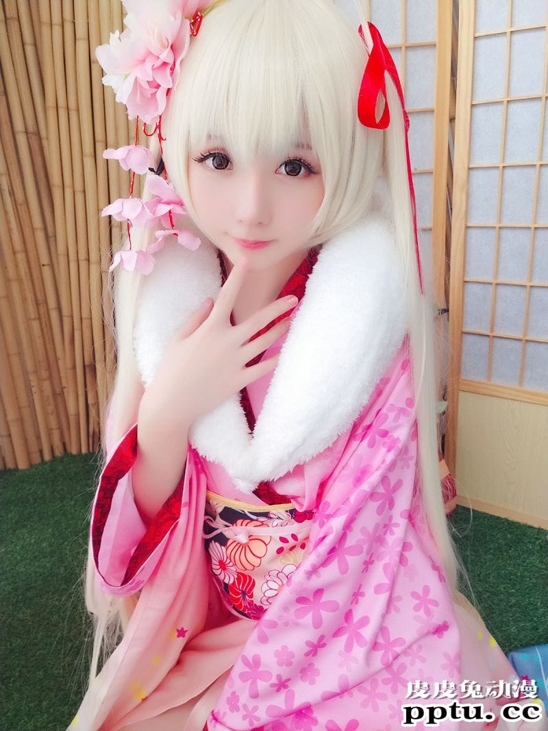 小姐姐星之迟迟COSPLAY粉红泡泡包兔女郎[56P]