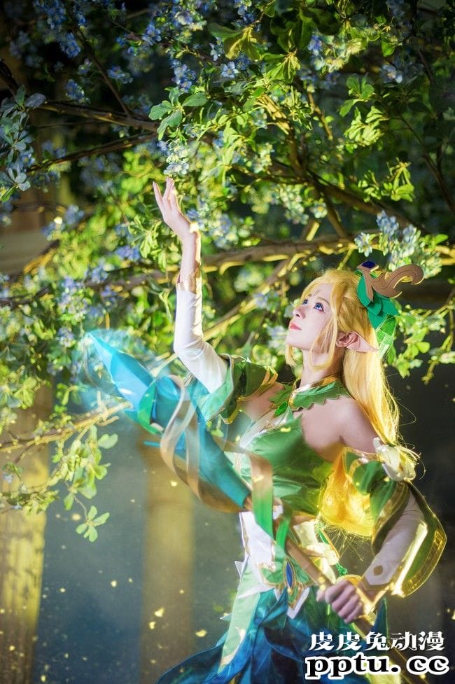 王者荣耀COSPLAY精灵公主王昭君-皮皮兔动漫