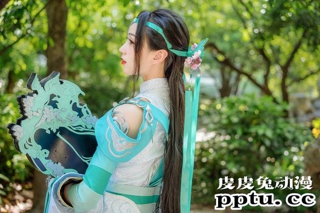 COSPLAY剑网3雪河琴娘古装摄影