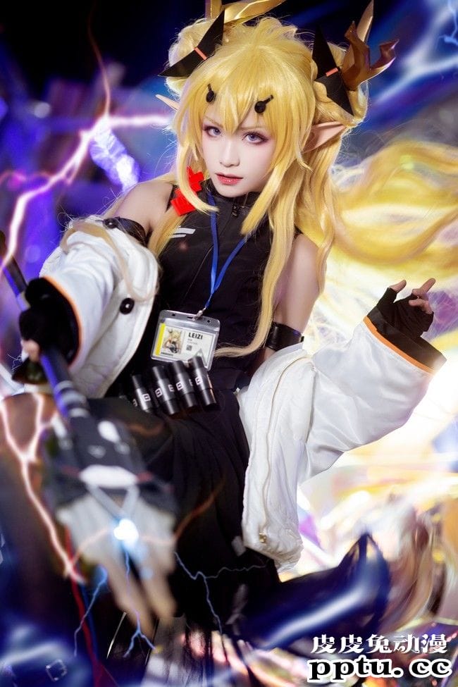 COSPLAY明日方舟惊蛰《一气白雷正法纵贯方圆三化》-皮皮兔动漫