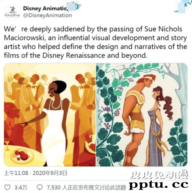 迪士尼著名画师病逝 代表作「狮子王」「花木兰」-皮皮兔动漫