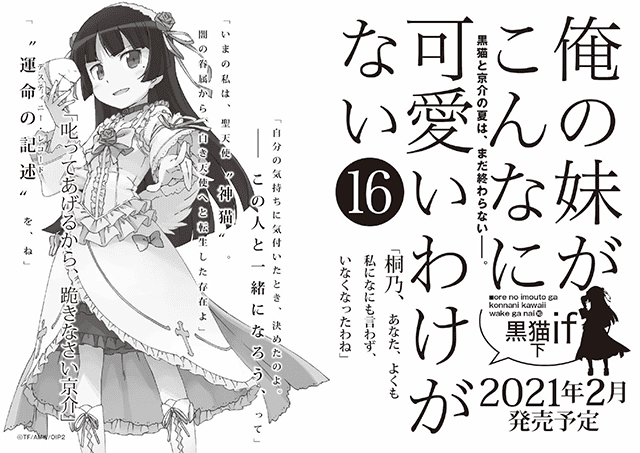 「我的妹妹不可能这么可爱！黑猫if 下」2021年2月发售-皮皮兔动漫