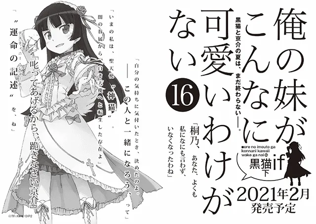 「我的妹妹不可能这么可爱！黑猫if 下」2021年2月发售-皮皮兔动漫