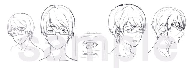 「剃须。然后捡到女高中生」追加角色设定图-皮皮兔动漫