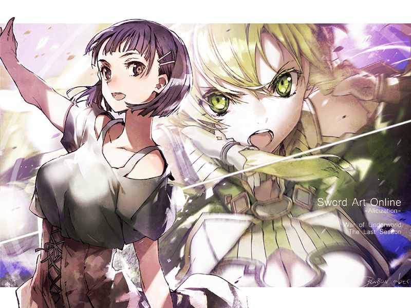 日本插画师BUNBUN绘制的「刀剑神域」桐谷直叶画像公布-皮皮兔动漫