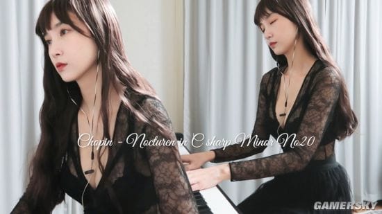 画面让人心跳加速 韩国钢琴小姐姐的福利时间