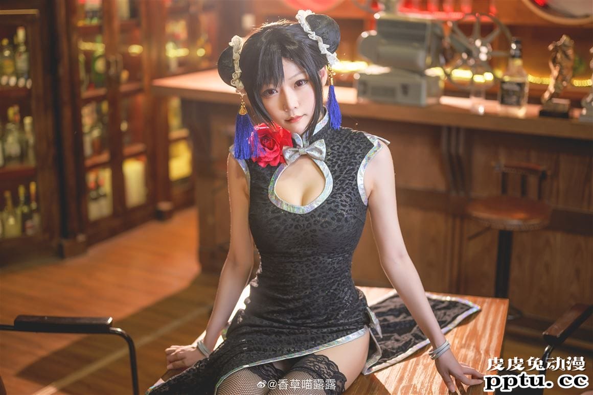 《最终幻想7重制版》蒂法旗袍Cosplay【CN:香草喵露露】-皮皮兔动漫