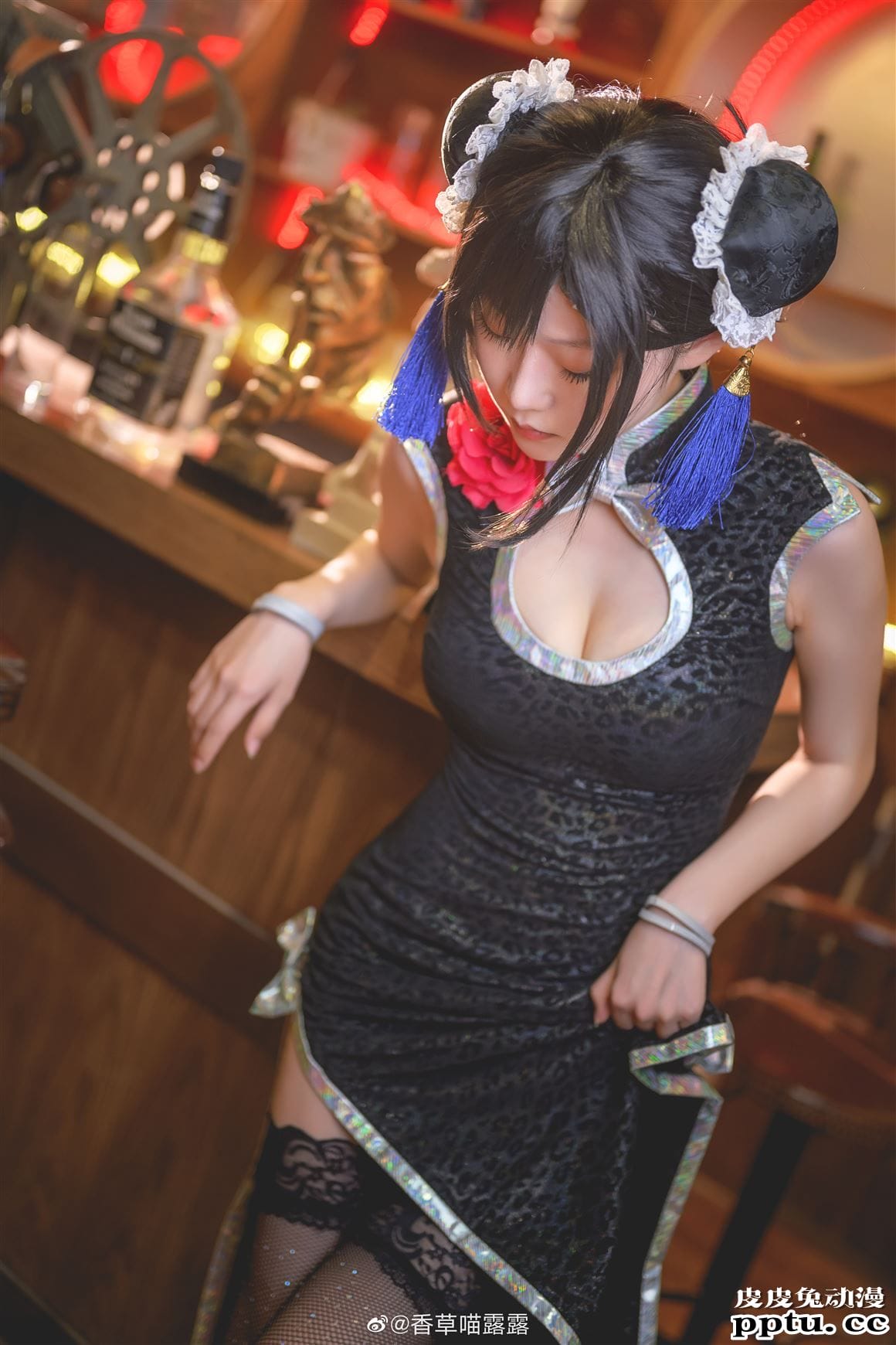 《最终幻想7重制版》蒂法旗袍Cosplay【CN:香草喵露露】