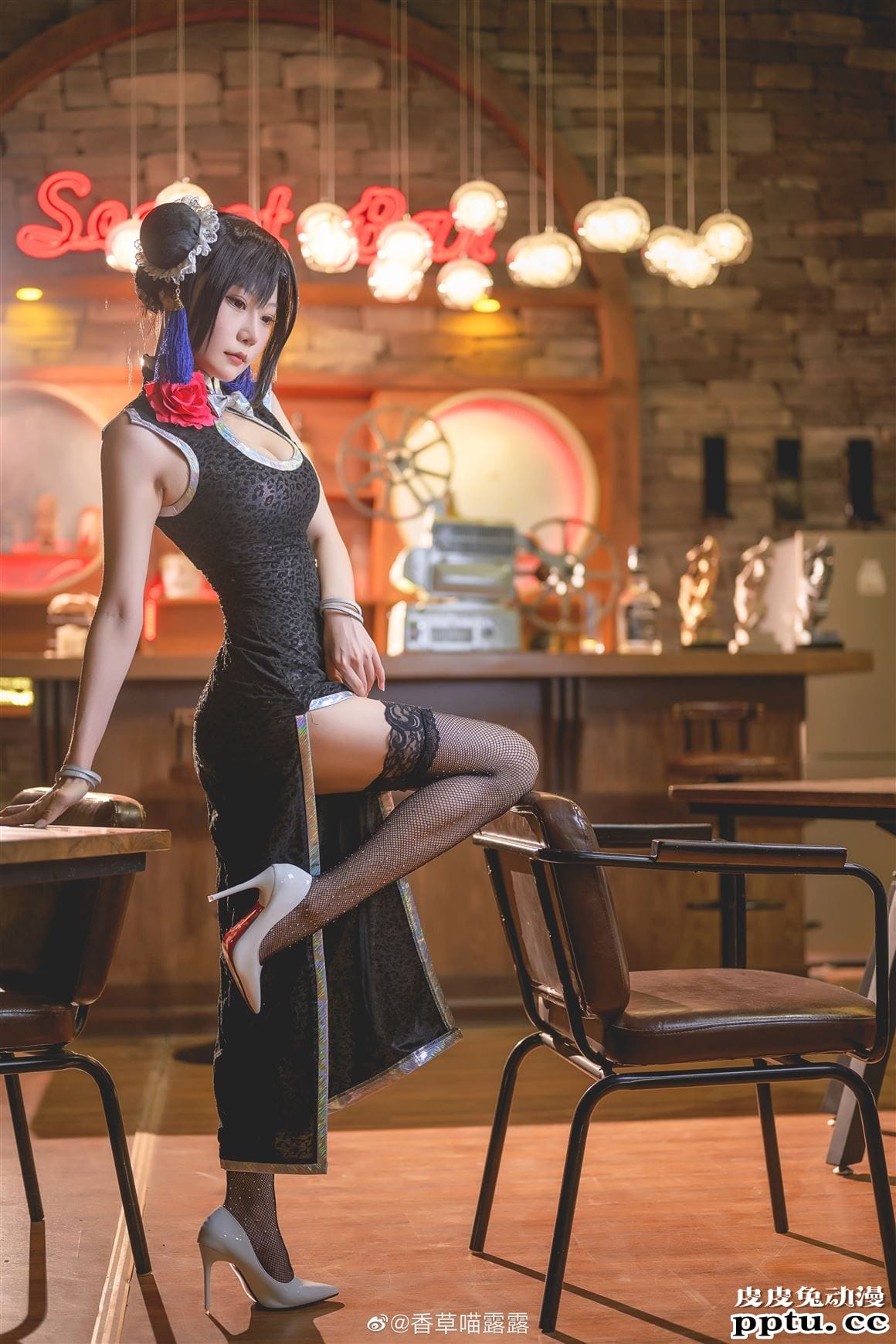 《最终幻想7重制版》蒂法旗袍Cosplay【CN:香草喵露露】